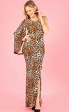 Bell Sleeved Off The Shoulder Dress
