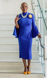 Royal Bell Sleeved Dress
