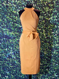 Belted Dress Gold
