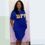 Gray  SGRHO Hoodie Tee Dress